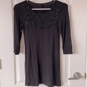 Shiny Sequins Black Bodycon Dress xS/S
